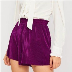 Zara High-Rise Pleated Shorts Women's L